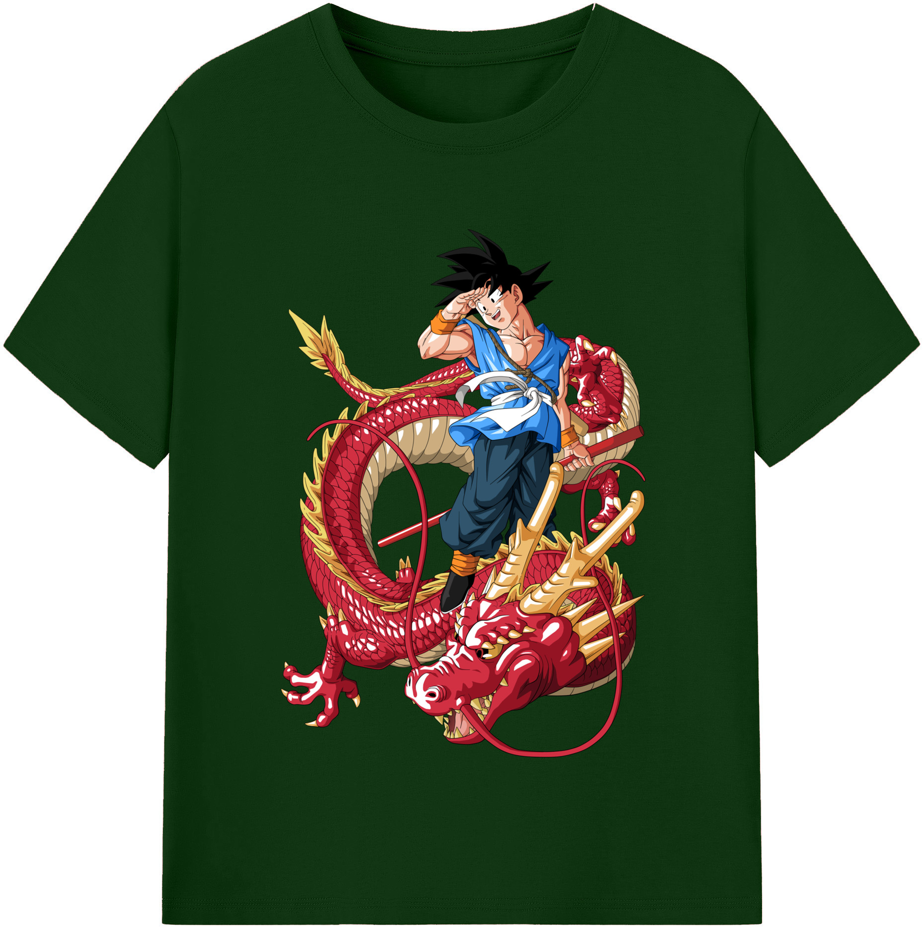 （画像用） ドラゴンボール 孫悟空（そん ごくう）Son Goku カカロット DRAGON BALL Kakarotto 綿100％半袖Tシャツ（フロントプリント）